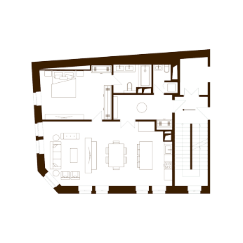 Квартиры с одной спальней в комплексе особняков «Меценат»